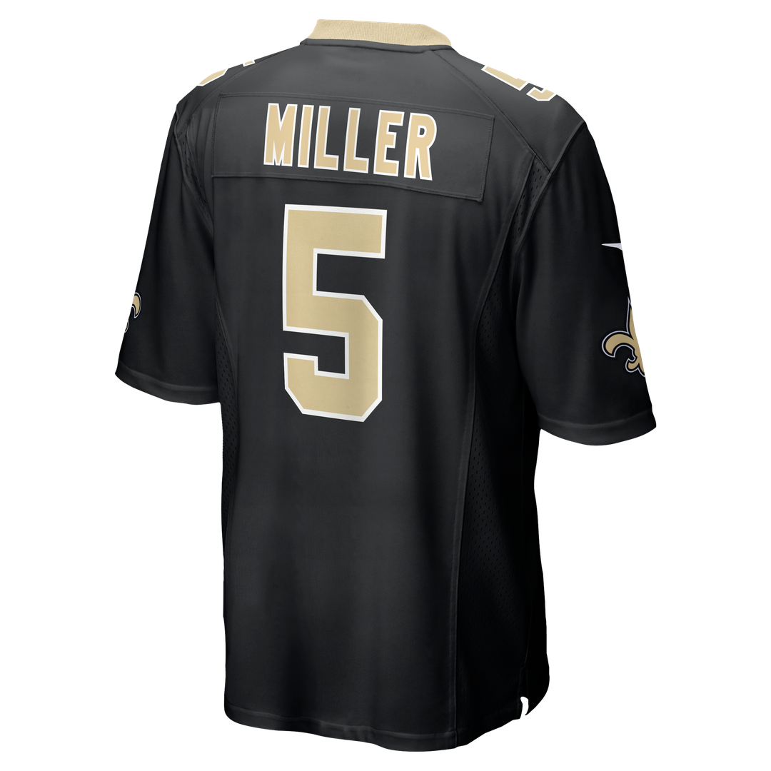 Men's New Orleans Saints Kendre Miller Nike  Black Team Game Jersey