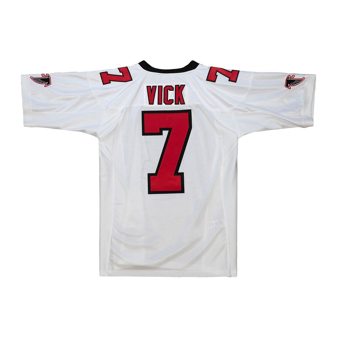 Men's Atlanta Falcons 2003 Michael Vick Mitchell & Ness Red Authentic Throwback Retired Player Jersey