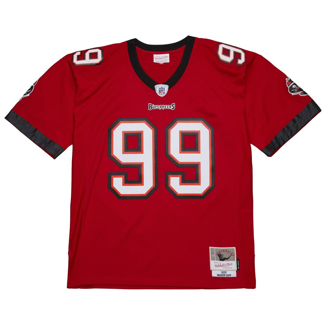Men's Tampa Bay Buccaneers Warren Sapp Mitchell & Ness Orange 1995 Legacy Replica Jersey