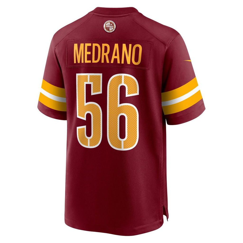 Men's Washington Commanders Kain Medrano Nike  Burgundy Team Game Jersey