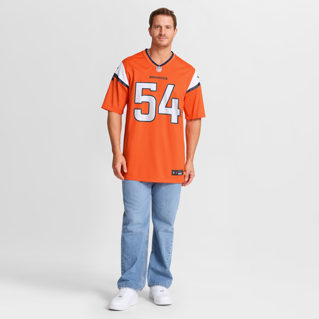 Men's Denver Broncos Alex Forsyth Nike  Orange Team Game Jersey