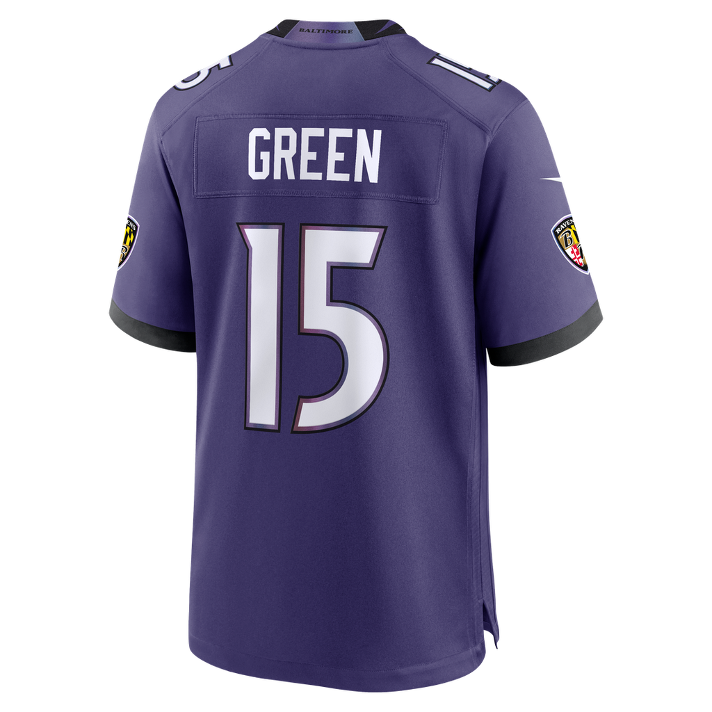 Men's Baltimore Ravens Mike Green Nike Purple Team Game Jersey