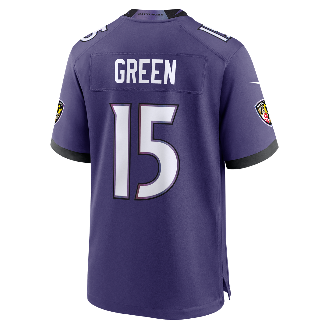 Men's Baltimore Ravens Mike Green Nike Purple Team Game Jersey