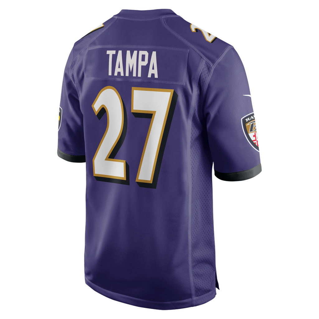 Men's Baltimore Ravens T.J. Tampa Nike  Purple Team Game Jersey