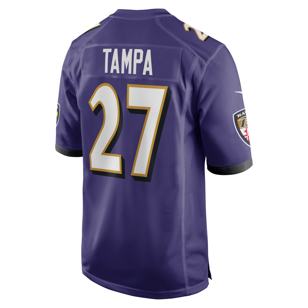 Men's Baltimore Ravens T.J. Tampa Nike  Purple Team Game Jersey