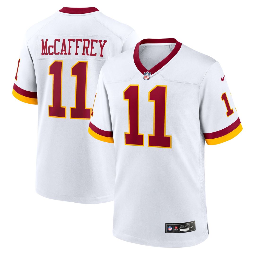 Men's Washington Commanders Luke McCaffrey Nike Black Hail Raiser Alternate Game Jersey