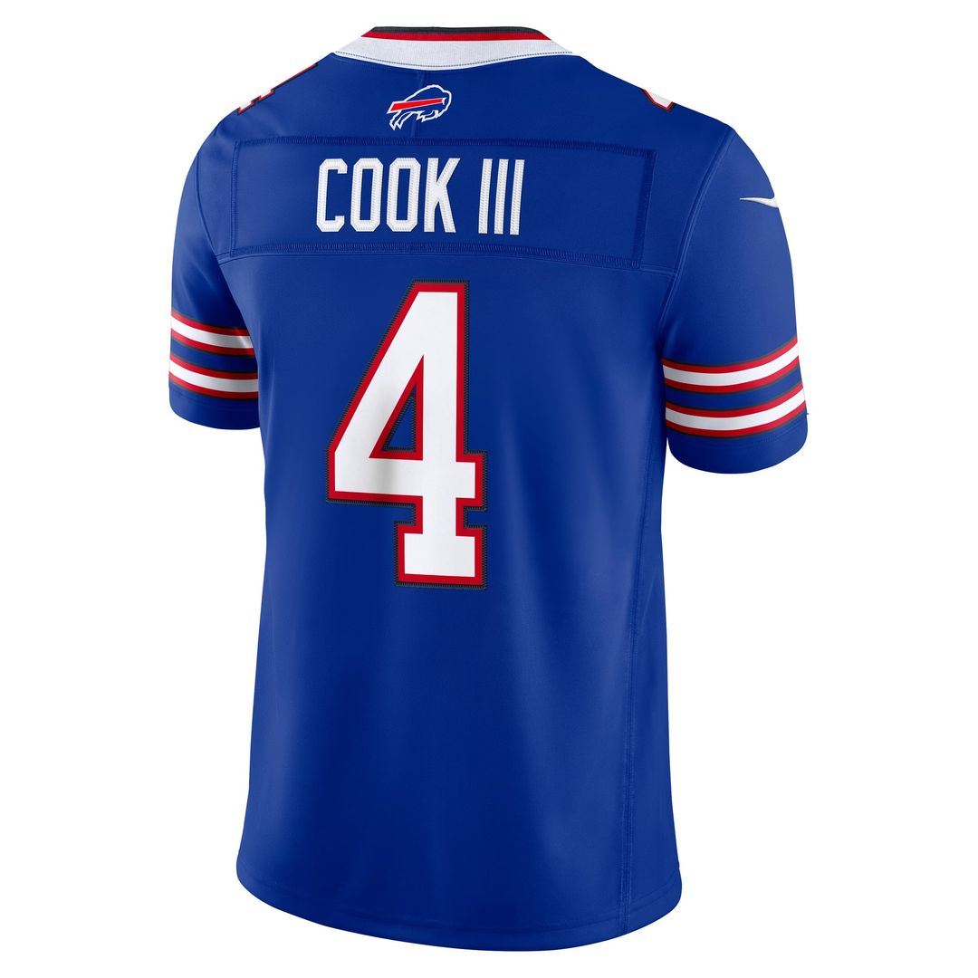 Men's Buffalo Bills James Cook III Nike Royal Team Vapor F.U.S.E. Stitched Limited Jersey