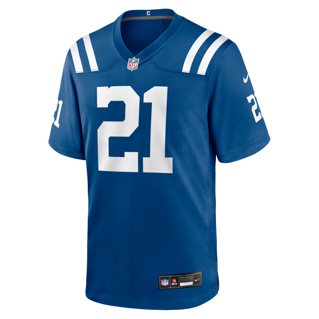 Men's Indianapolis Colts DJ Giddens Nike  Royal Team Game Jersey