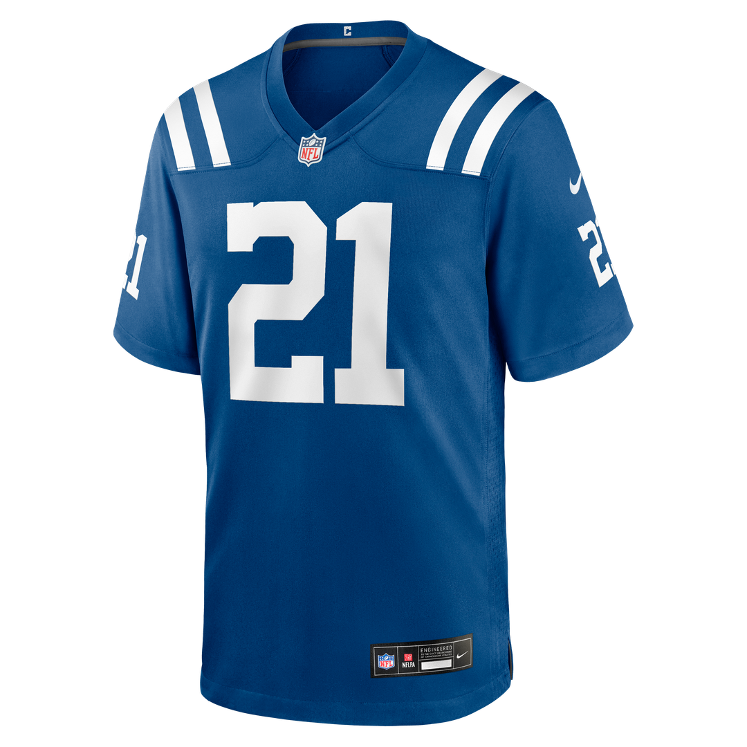 Men's Indianapolis Colts DJ Giddens Nike  Royal Team Game Jersey