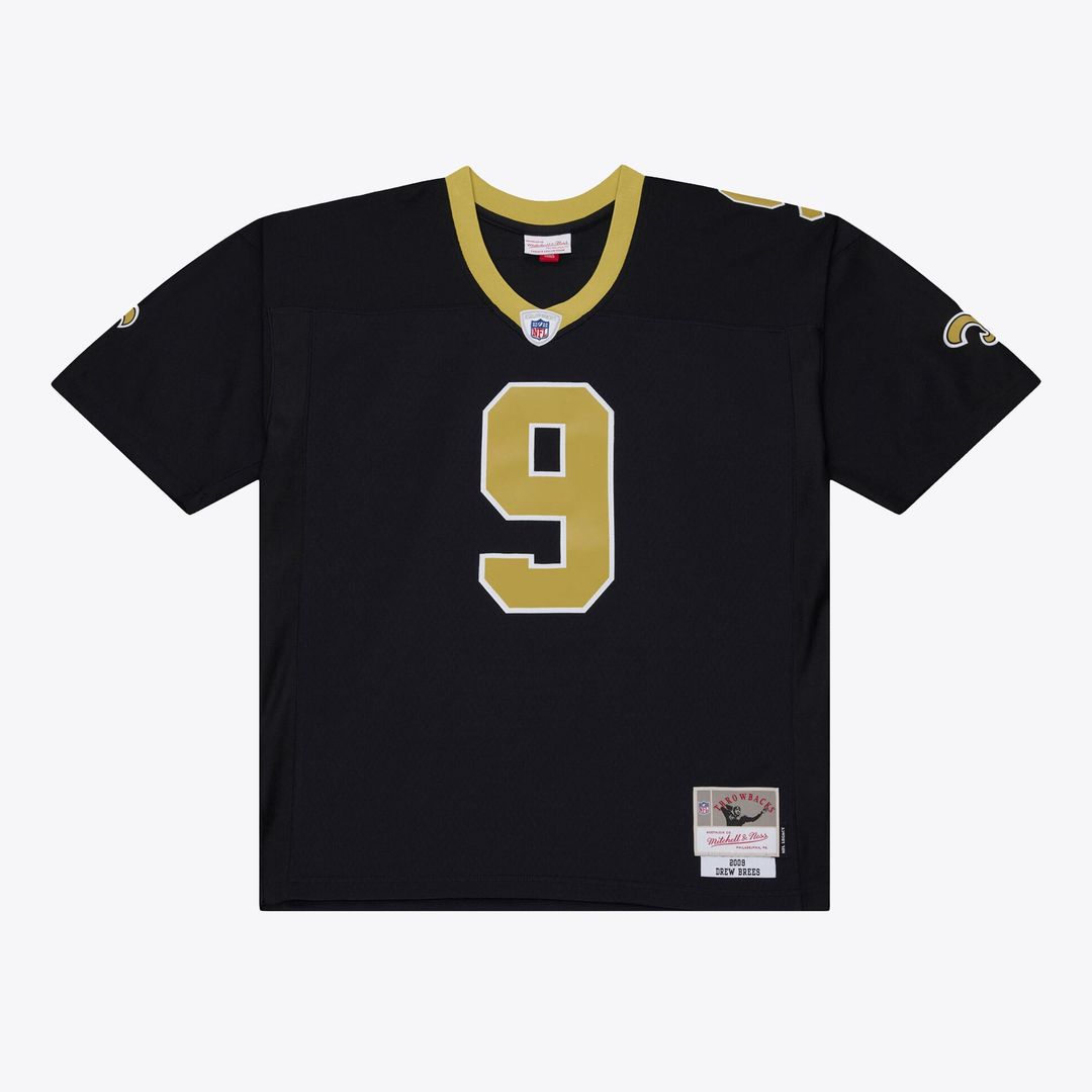 Men's New Orleans Saints Drew Brees Mitchell & Ness Black 2009 Legacy Jersey
