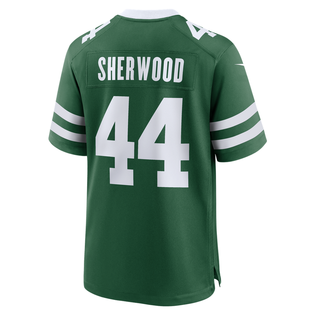 Men's New York Jets Jamien Sherwood Nike Legacy Green Team Game Jersey
