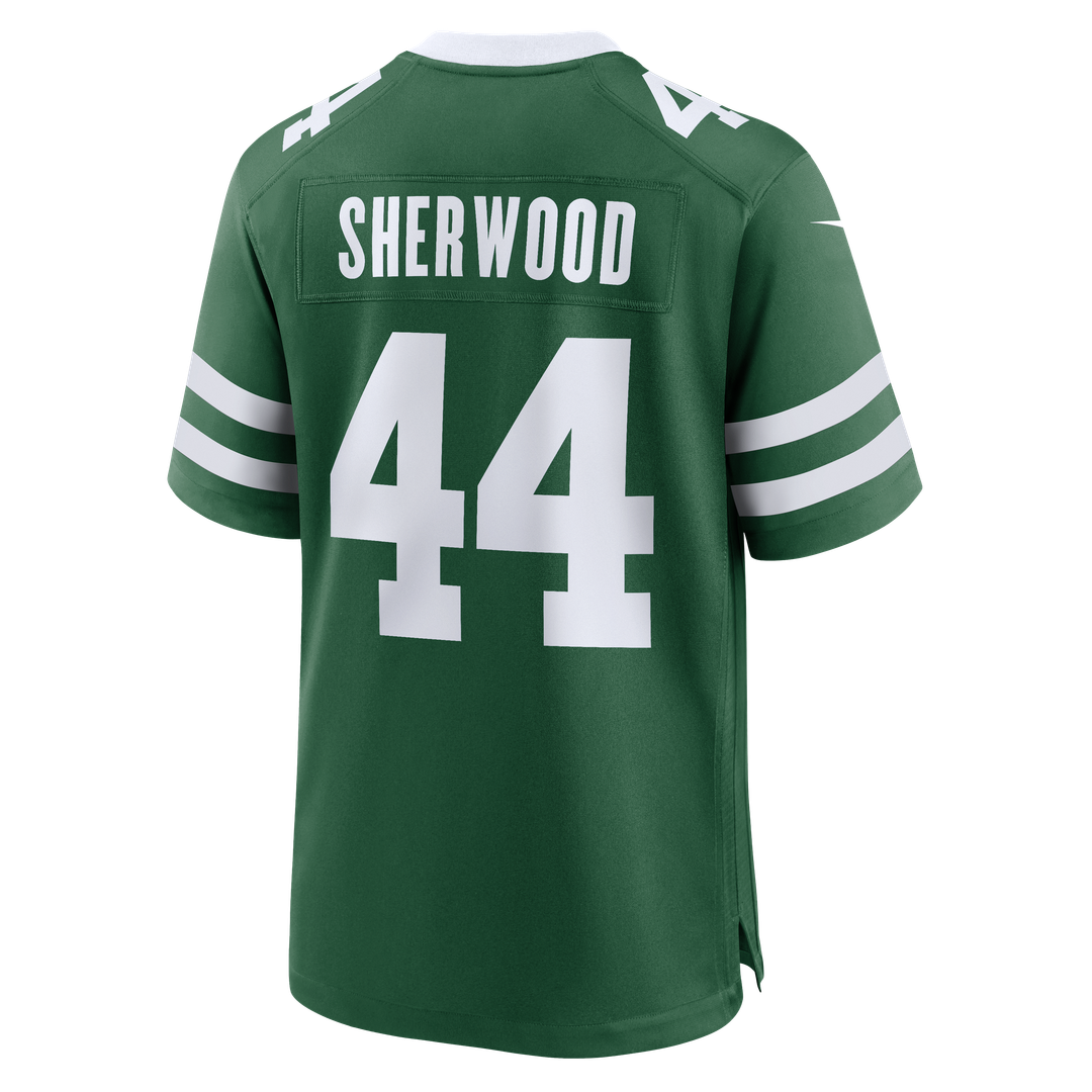 Men's New York Jets Jamien Sherwood Nike Legacy Green Team Game Jersey