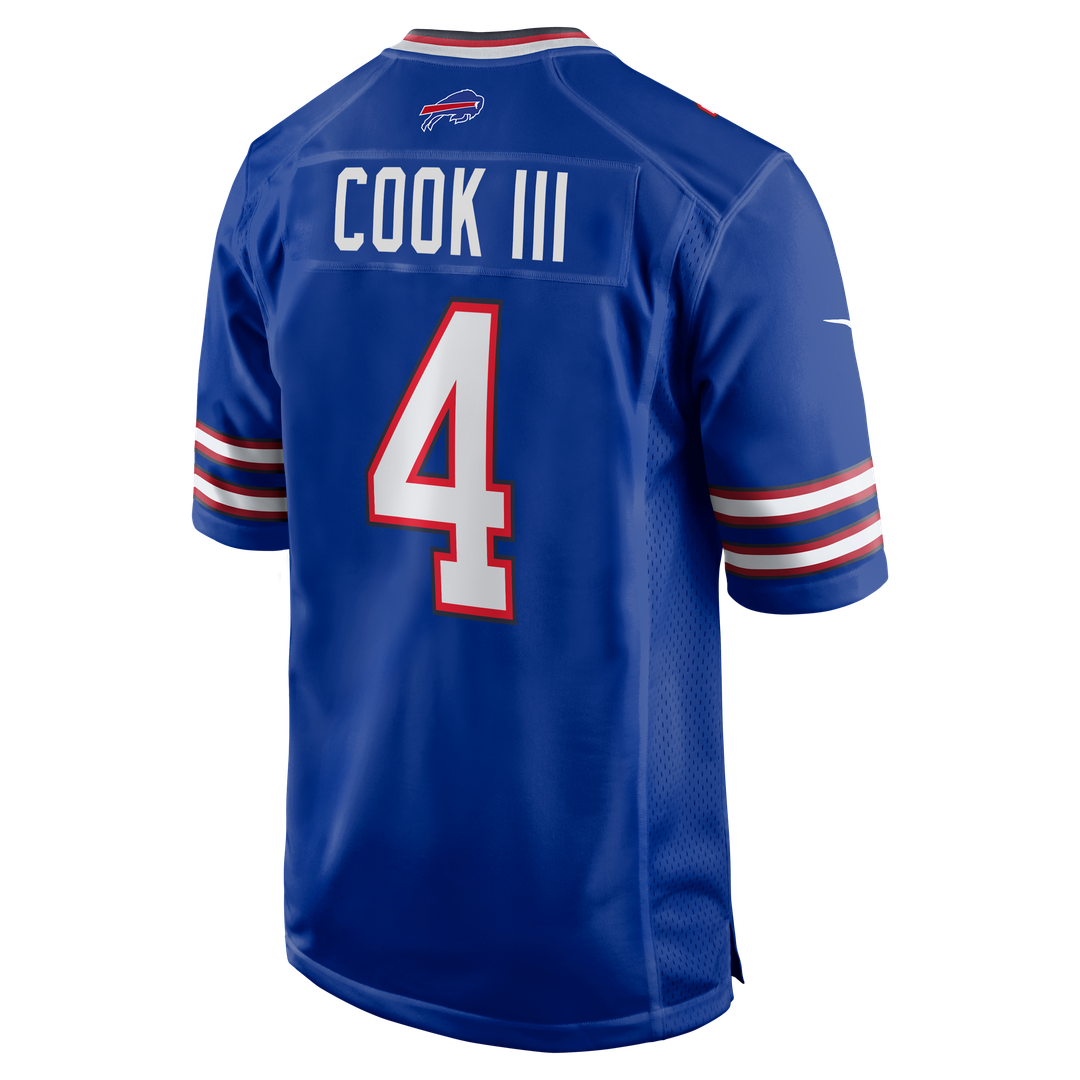 Men's Buffalo Bills James Cook III Nike Gray Nickel City Game Jersey