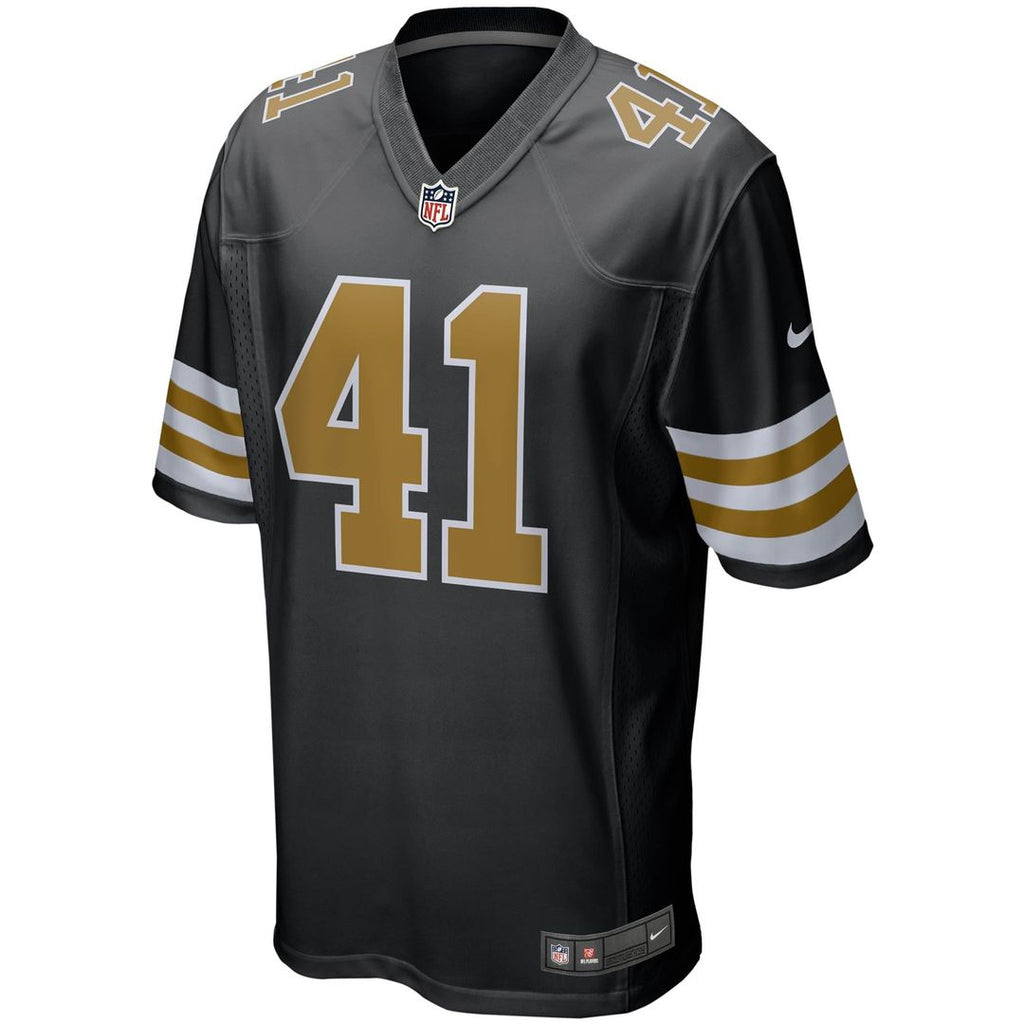 Men's New Orleans Saints Alvin Kamara Nike Black Alternate Game Jersey