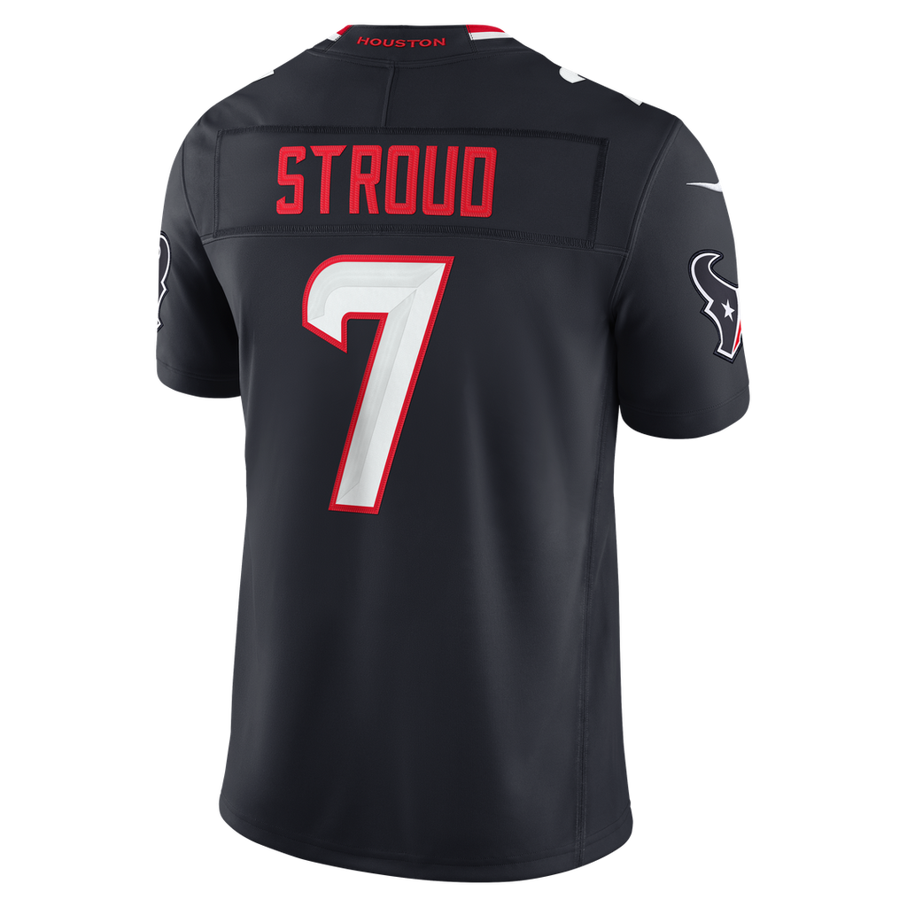 Men's Houston Texans C.J. Stroud Nike Navy Team Vapor F.U.S.E. Stitched Limited Jersey