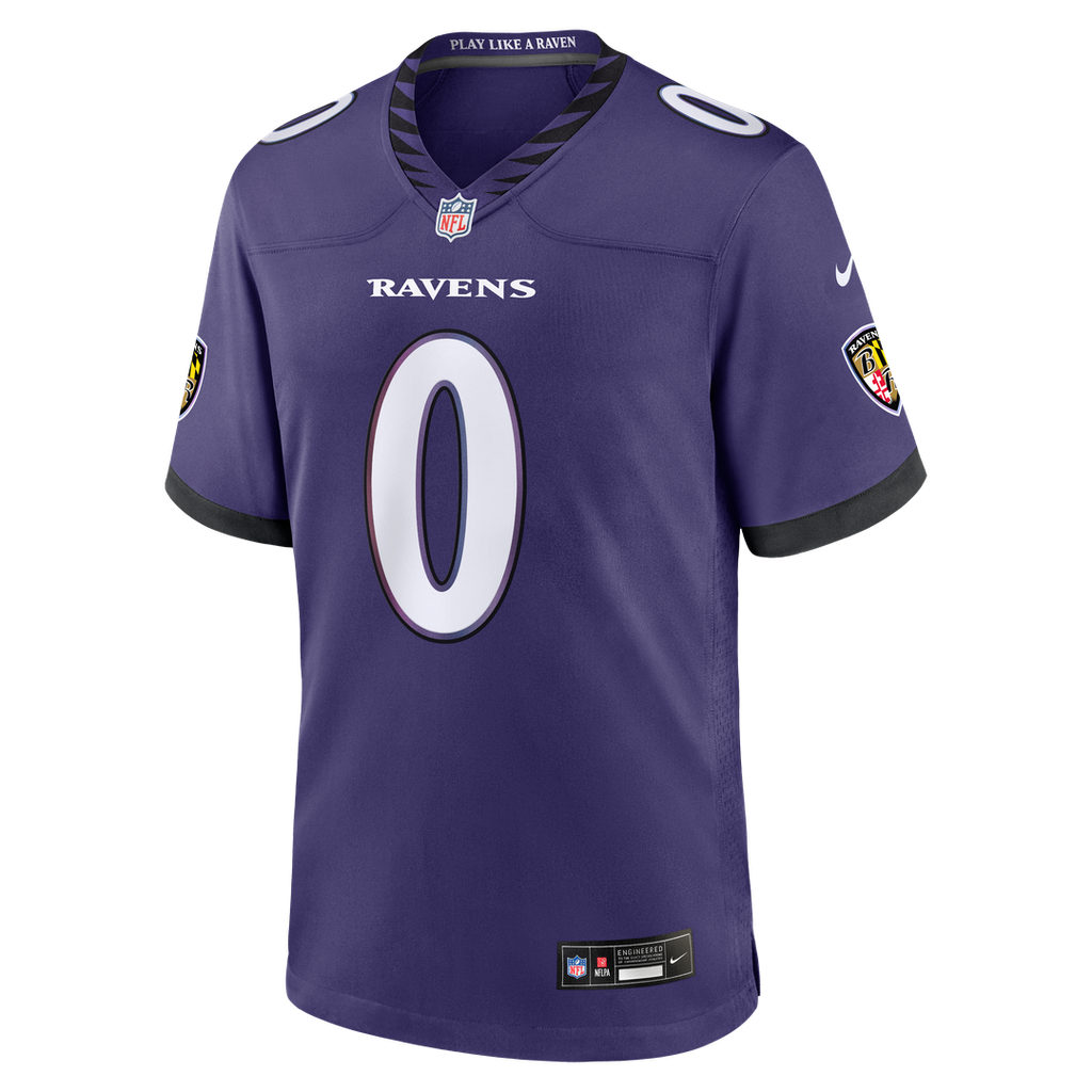 Men's Baltimore Ravens Roquan Smith Nike Purple Team Game Jersey