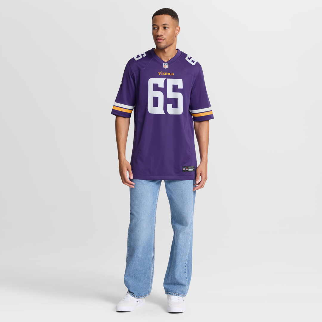 Men's Minnesota Vikings Michael Jurgens Nike  Purple Game Jersey
