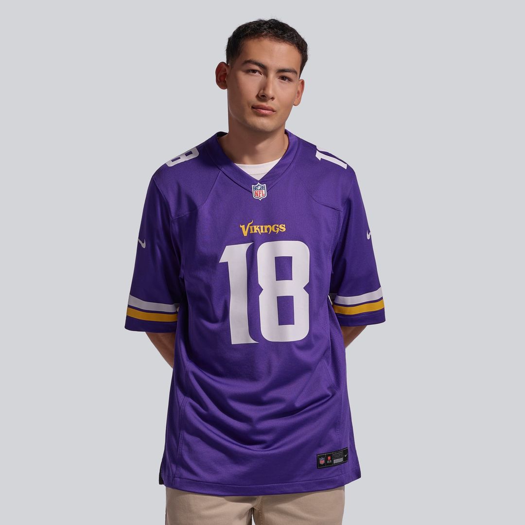 Men's Minnesota Vikings Justin Jefferson Nike White Game Player Jersey