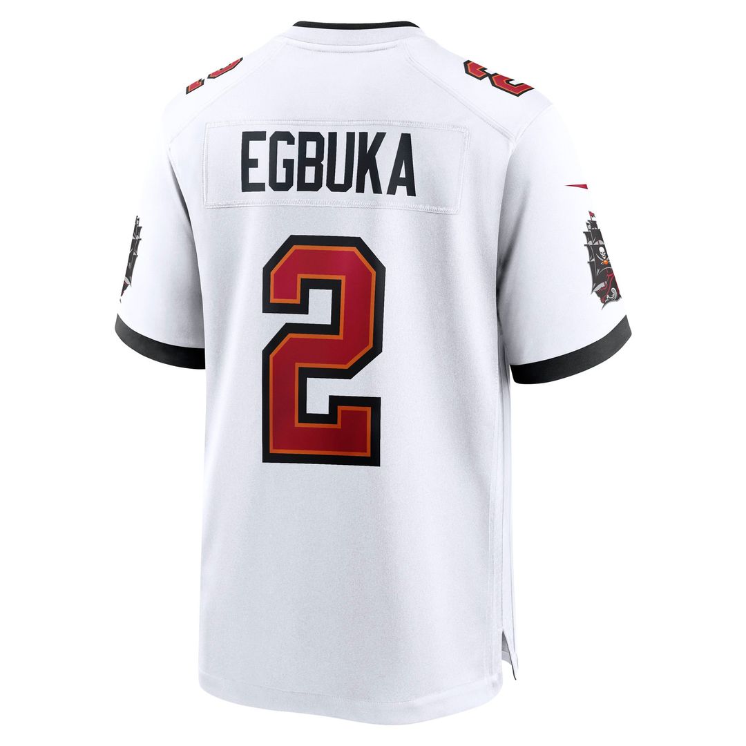 Men's  Tampa Bay Buccaneers Emeka Egbuka Nike White  Game Jersey