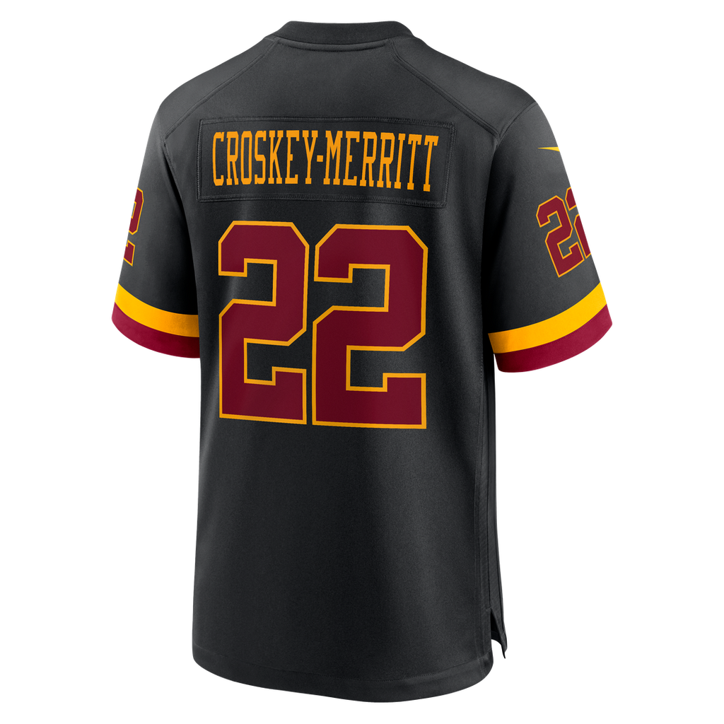 Men's Washington Commanders Jacory Croskey-Merritt Nike Burgundy Game Jersey