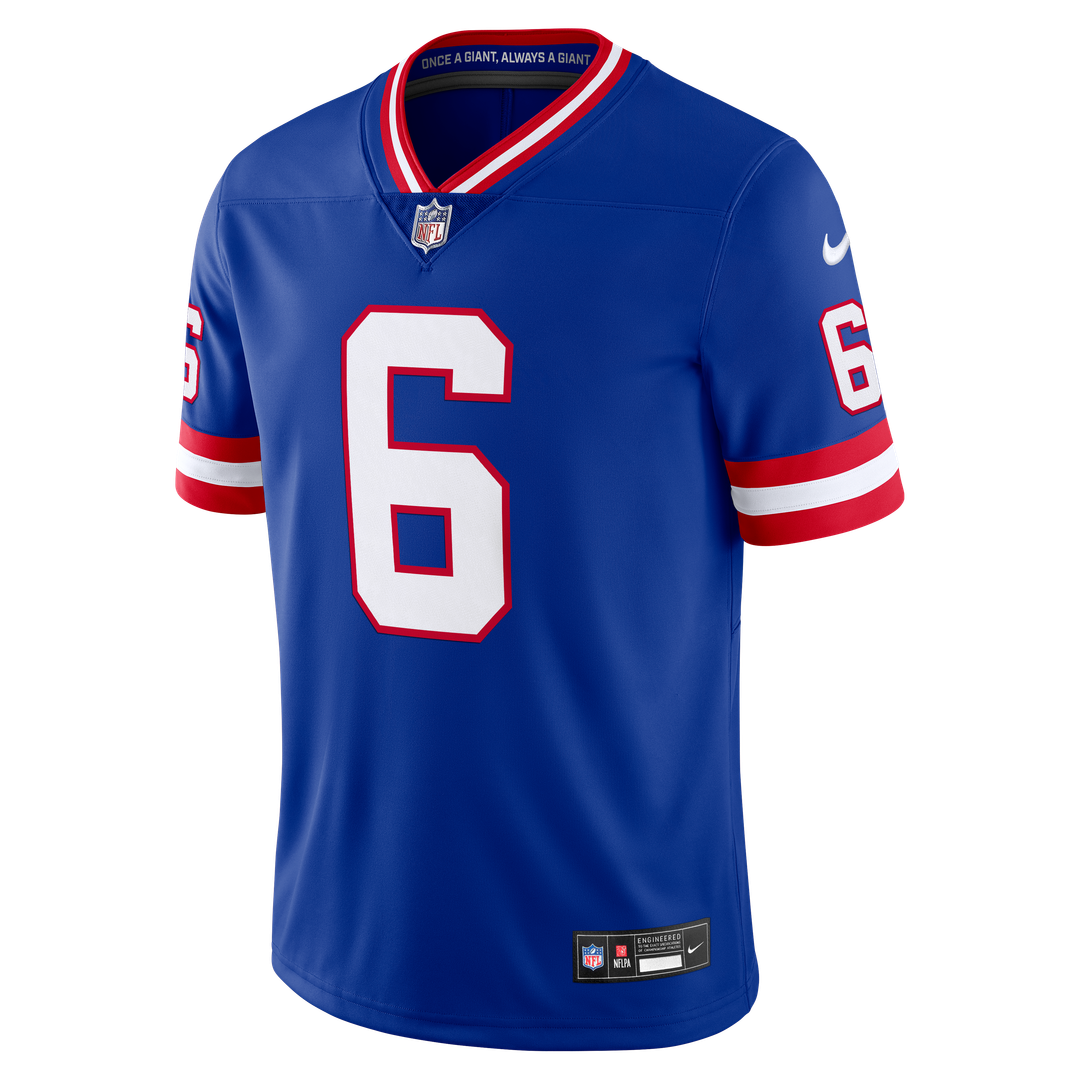 Men's New York Giants Jaxson Dart Nike Royal Legacy Vapor Untouchable Stitched Limited Jersey