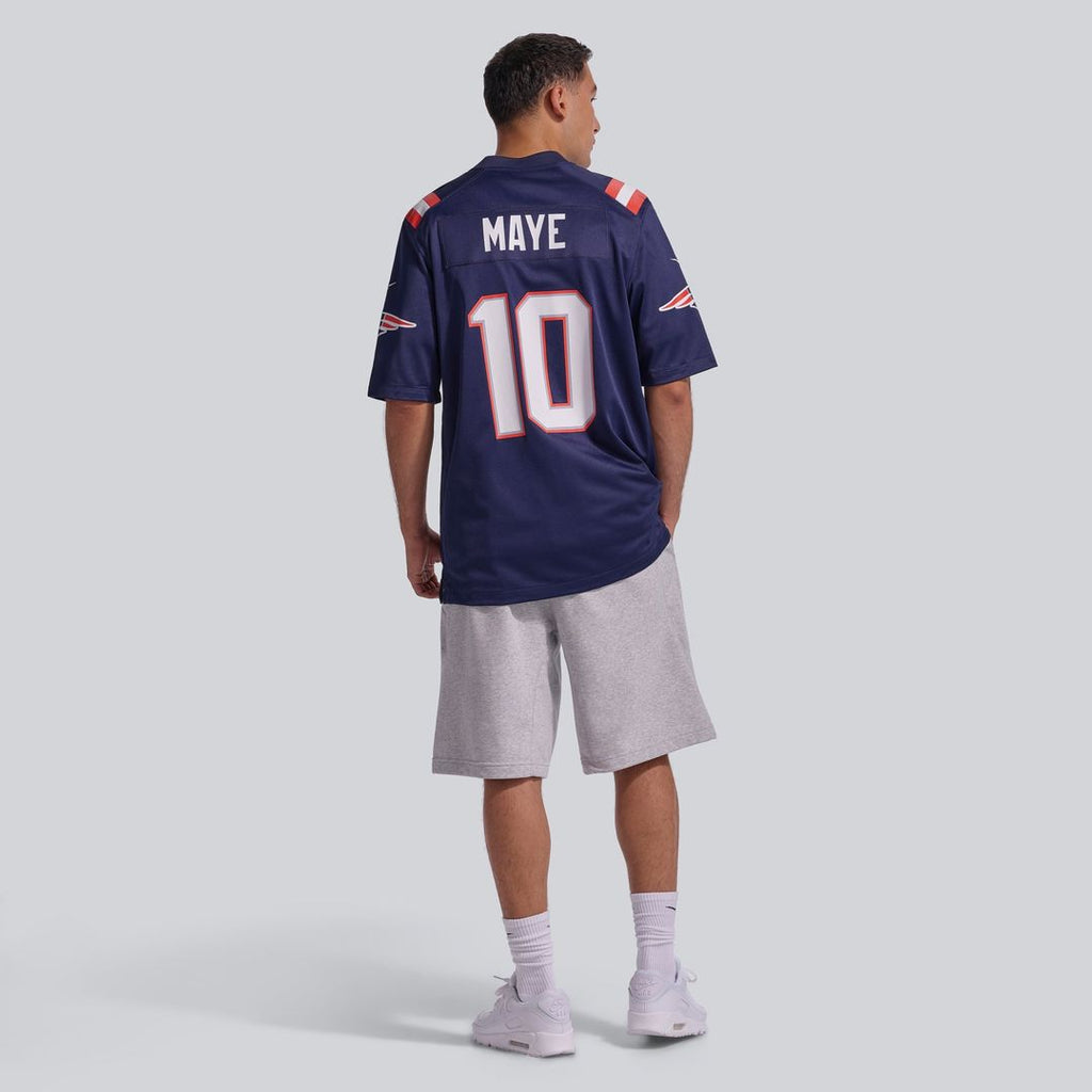 Men's New England Patriots Drake Maye Nike Navy  Player Game Jersey