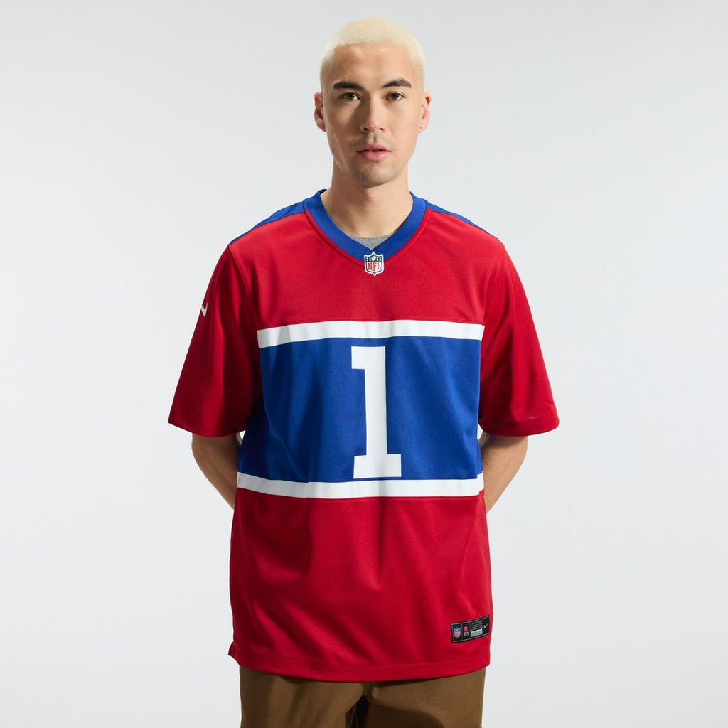 Men's New York Giants Malik Nabers Nike Royal  Player Game Jersey