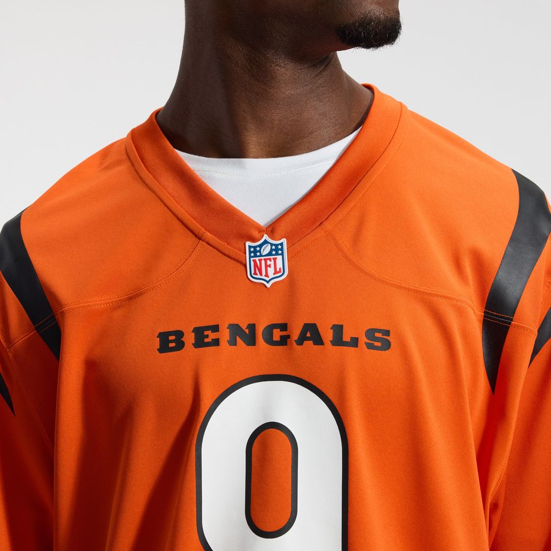Men's Cincinnati Bengals Joe Burrow Nike Orange Alternate Game Jersey