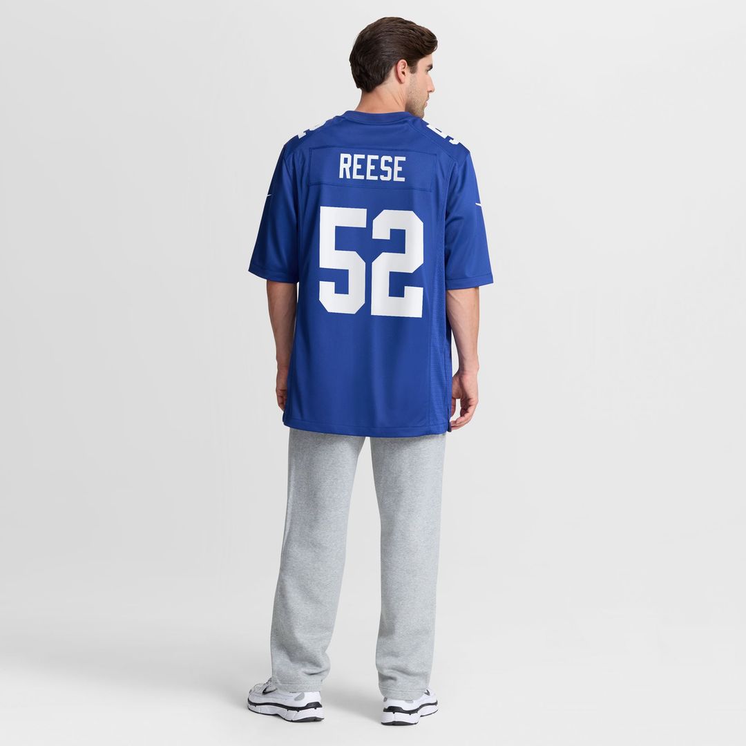Men's New York Giants Arvell Reese Nike Royal Team Game Jersey