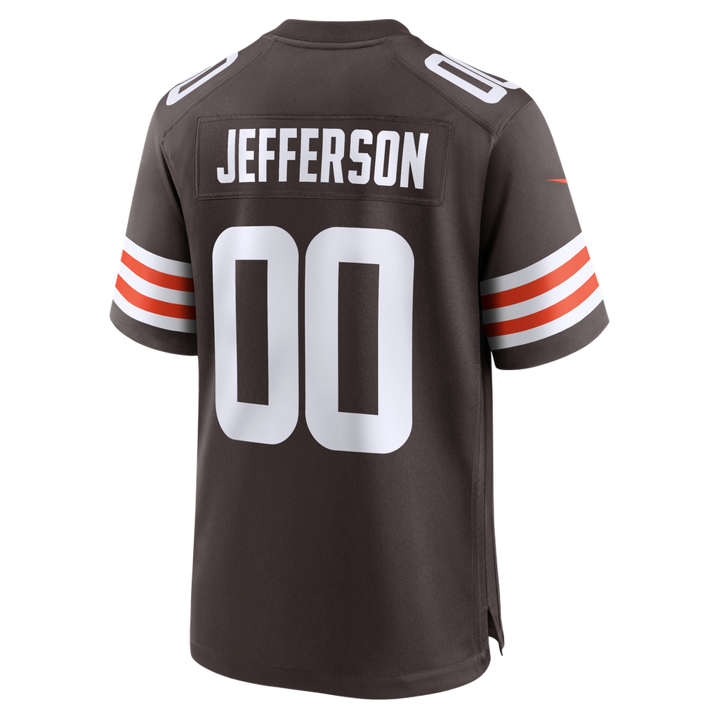 Men's Cleveland Browns Justin Jefferson Nike Brown Game Jersey