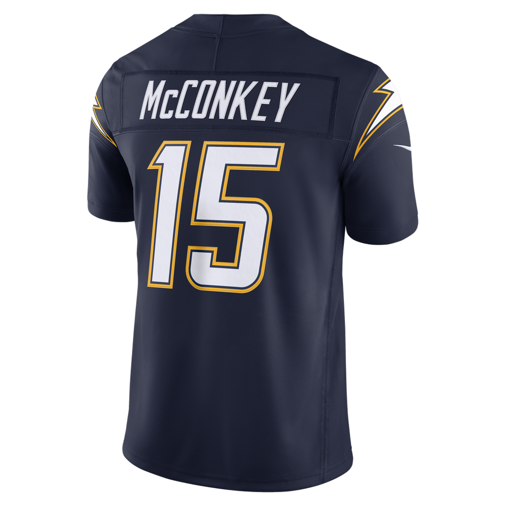 Men's Los Angeles Chargers Ladd McConkey Nike Powder Blue Team Vapor F.U.S.E. Stitched Limited Jersey
