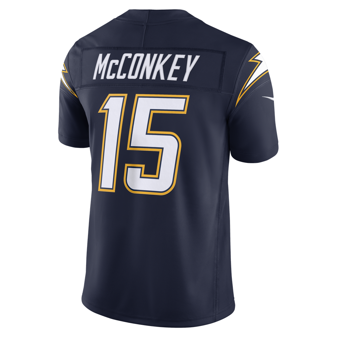 Men's Los Angeles Chargers Ladd McConkey Nike Powder Blue Team Vapor F.U.S.E. Stitched Limited Jersey