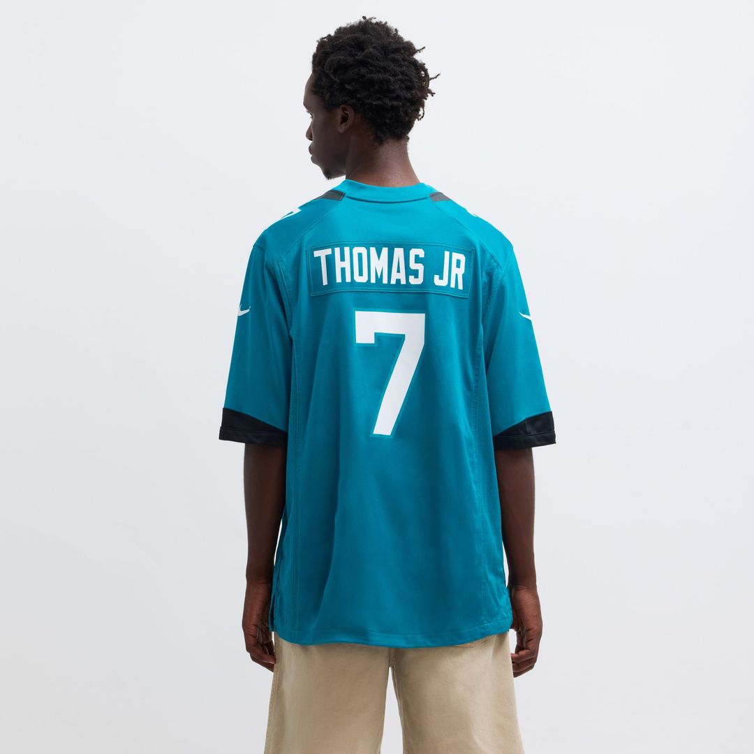 Men's Jacksonville Jaguars Brian Thomas Jr Nike Teal  Player Game Jersey