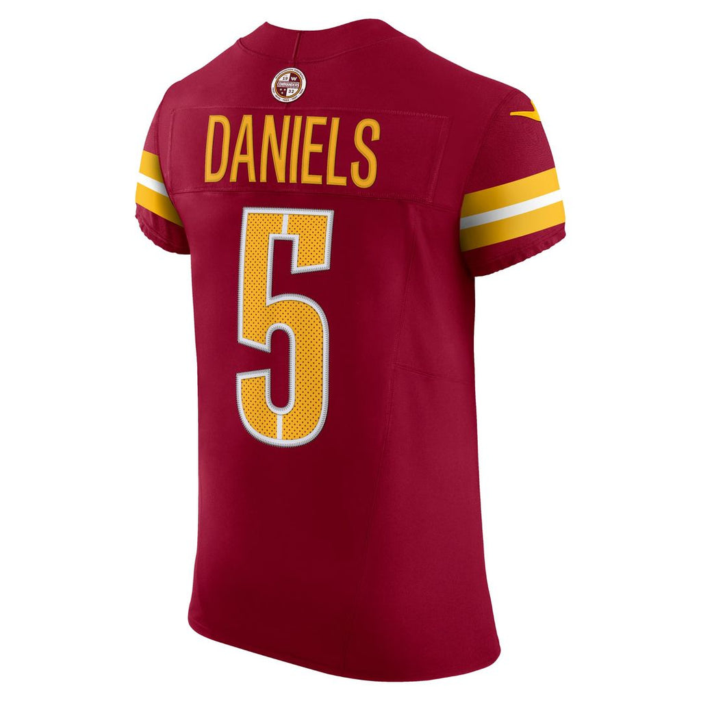 Men's Washington Commanders Jayden Daniels Nike Black Alternate Vapor F.U.S.E. Elite Jersey