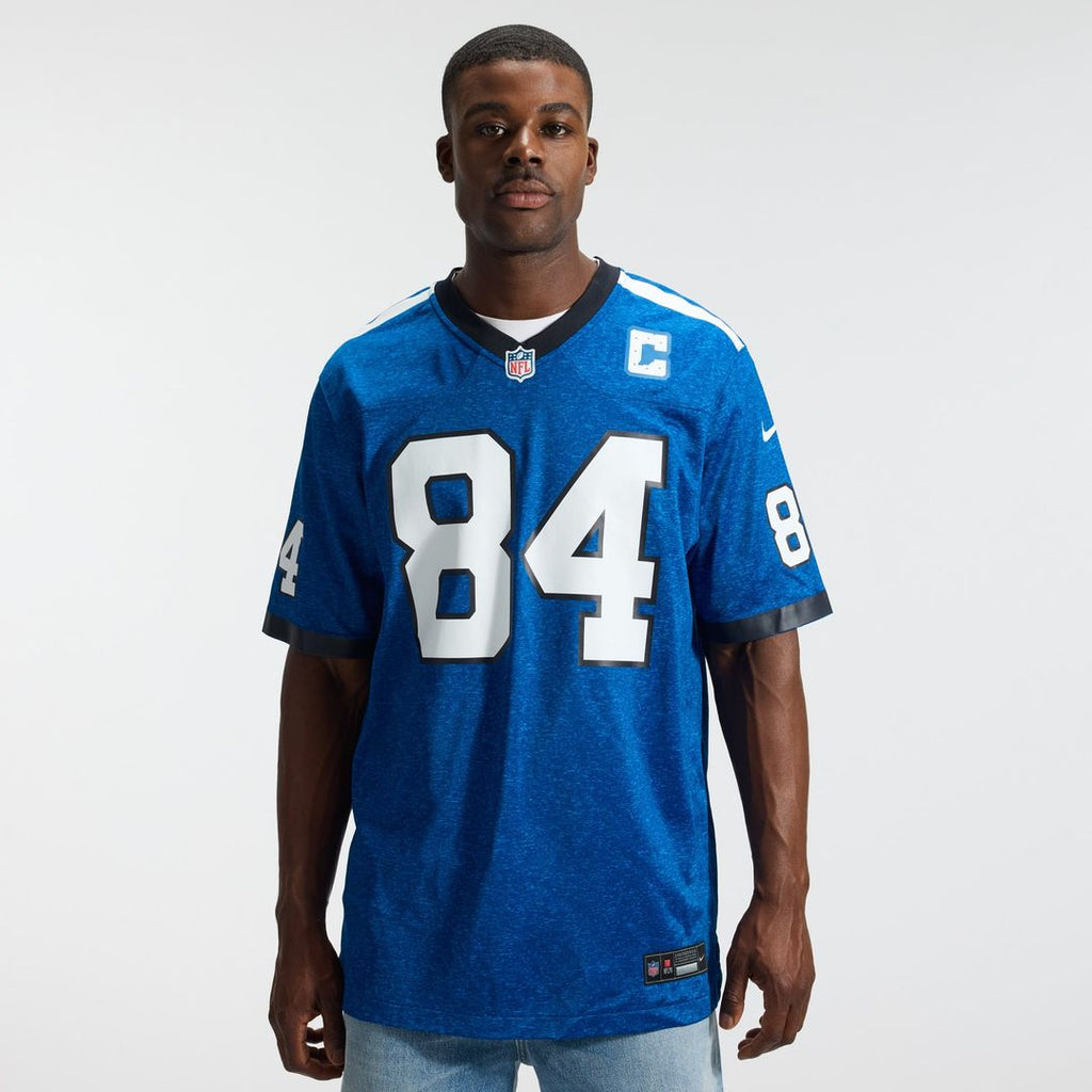 Men's Indianapolis Colts Tyler Warren Nike  Heather Royal Alternate 2 Indiana Nights Game Jersey