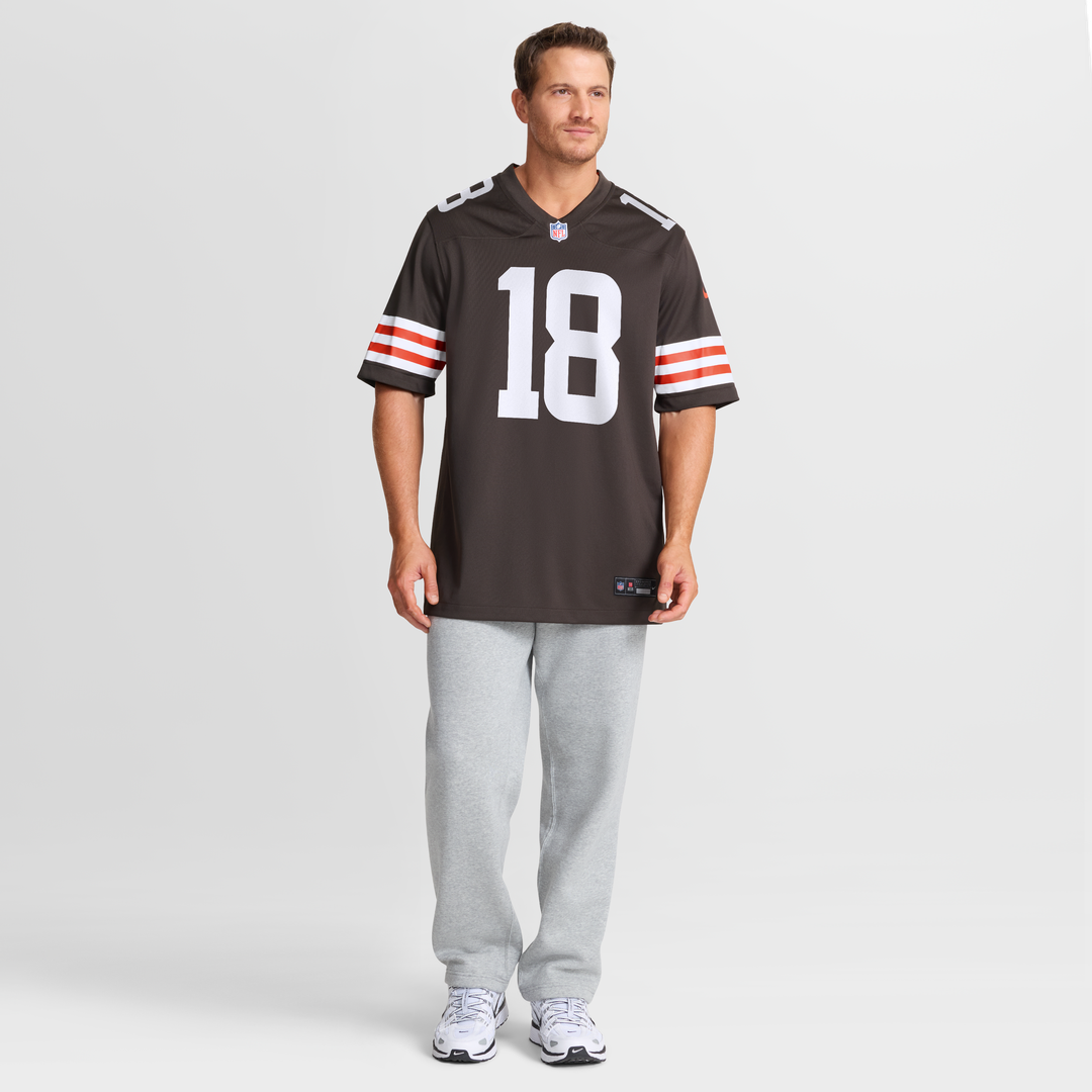 Men's Cleveland Browns David Bell Nike Brown Game Jersey
