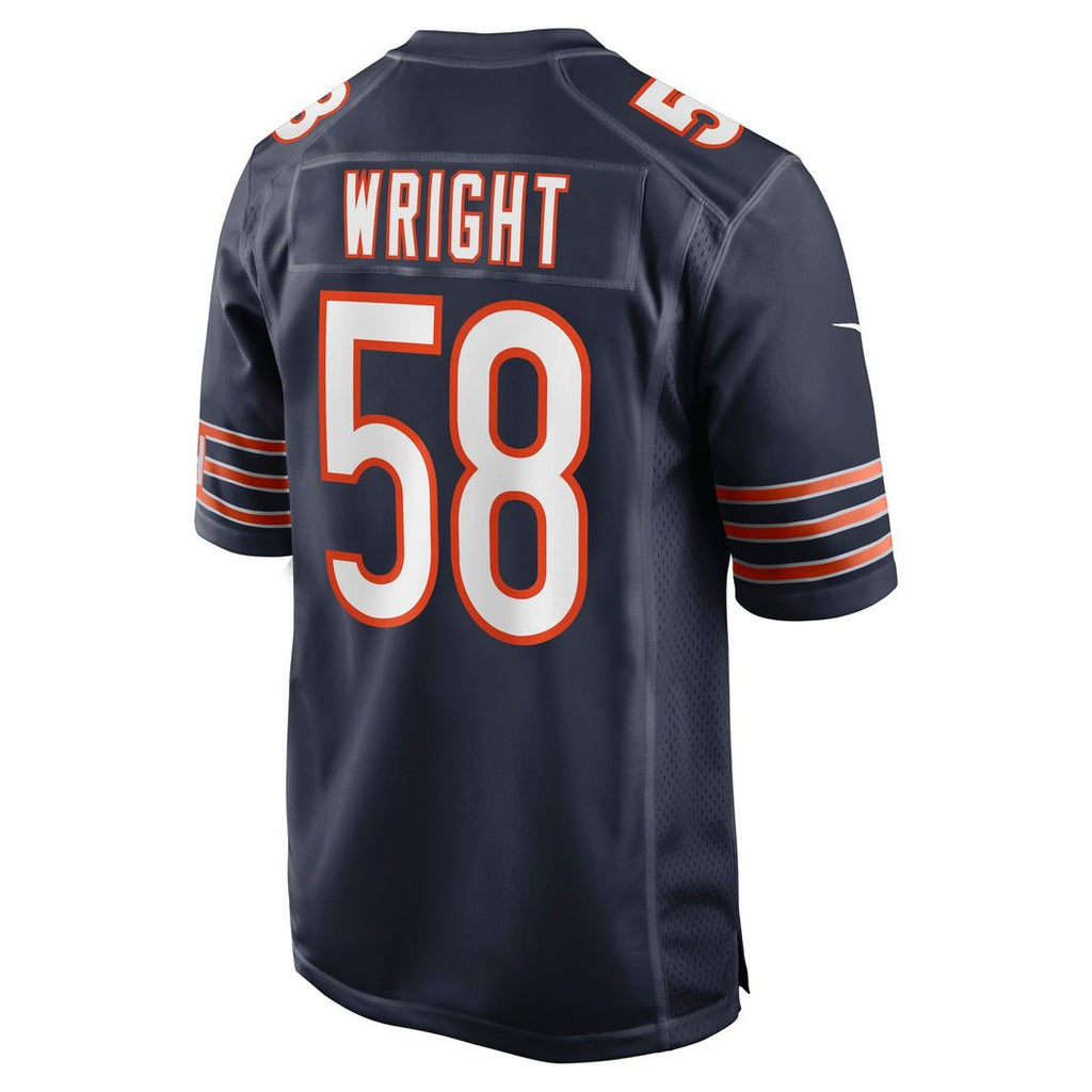 Men's Chicago Bears Darnell Wright Nike Navy  Game Jersey