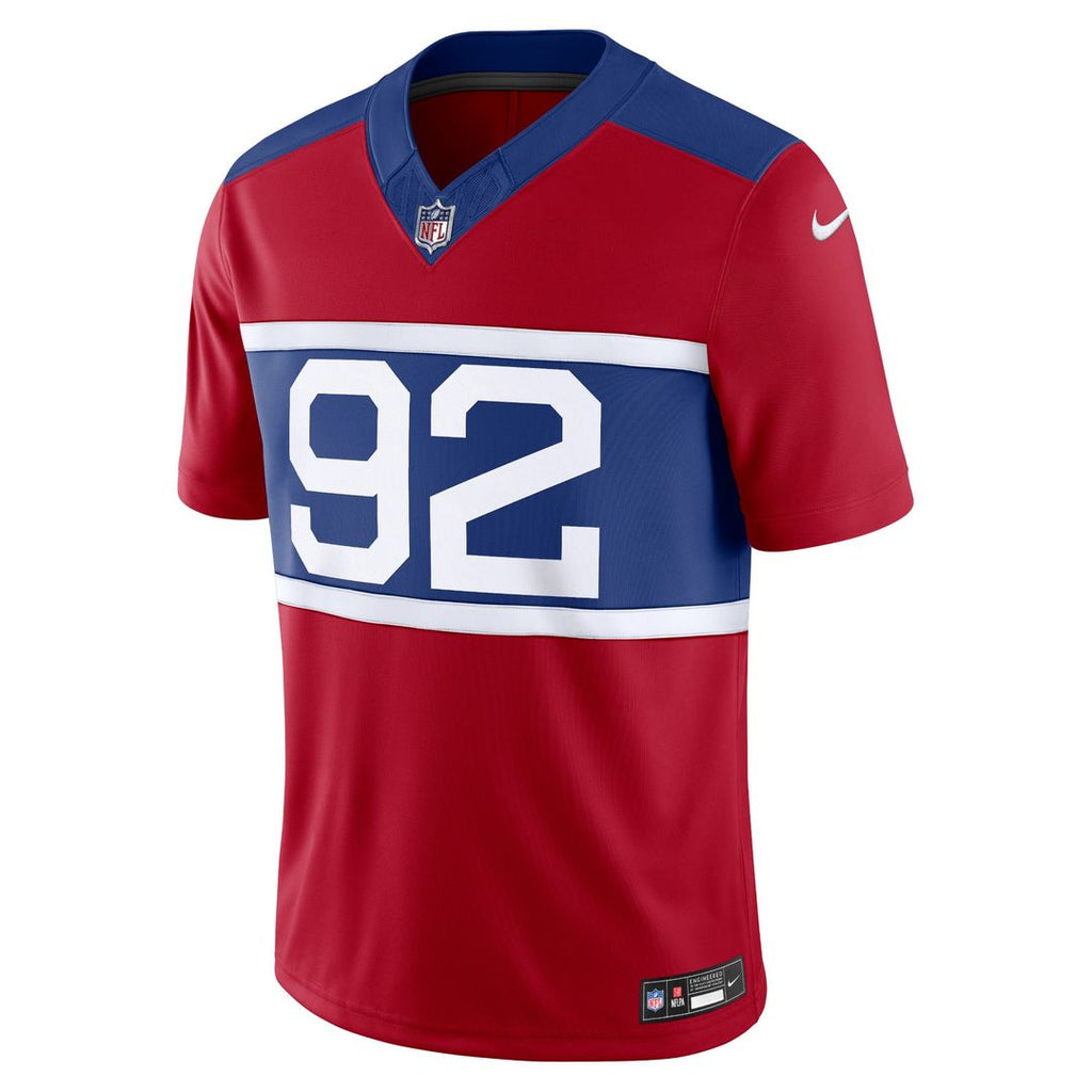 Men's New York Giants Michael Strahan Nike Century Red Alternate Vapor F.U.S.E. Retired Player Limited Jersey