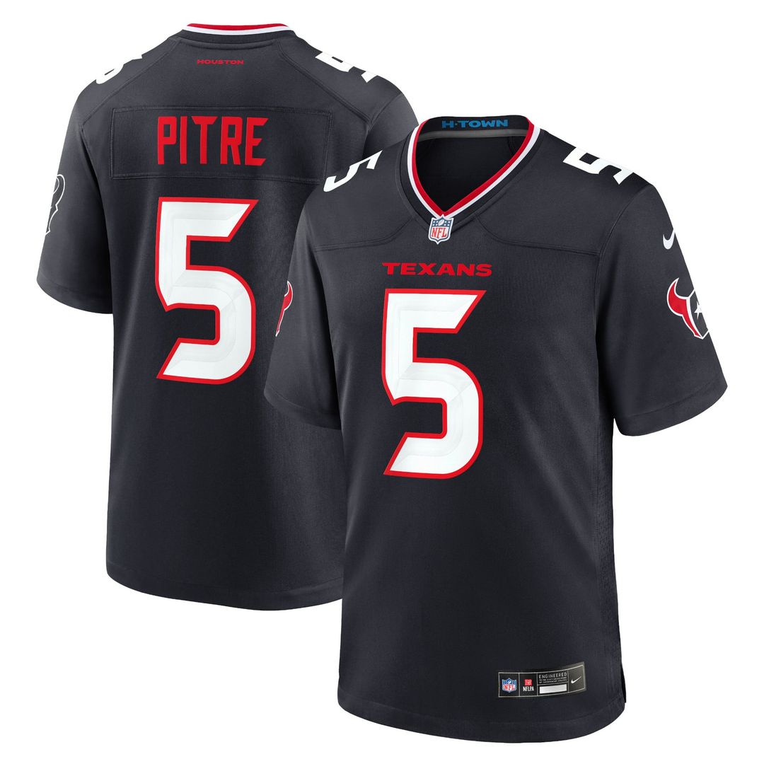 Men's Houston Texans Jalen Pitre Nike Red Alternate Game Jersey
