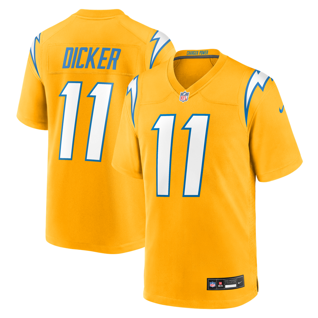 Men's Los Angeles Chargers Cameron Dicker Nike  Gold Alternate Game Jersey