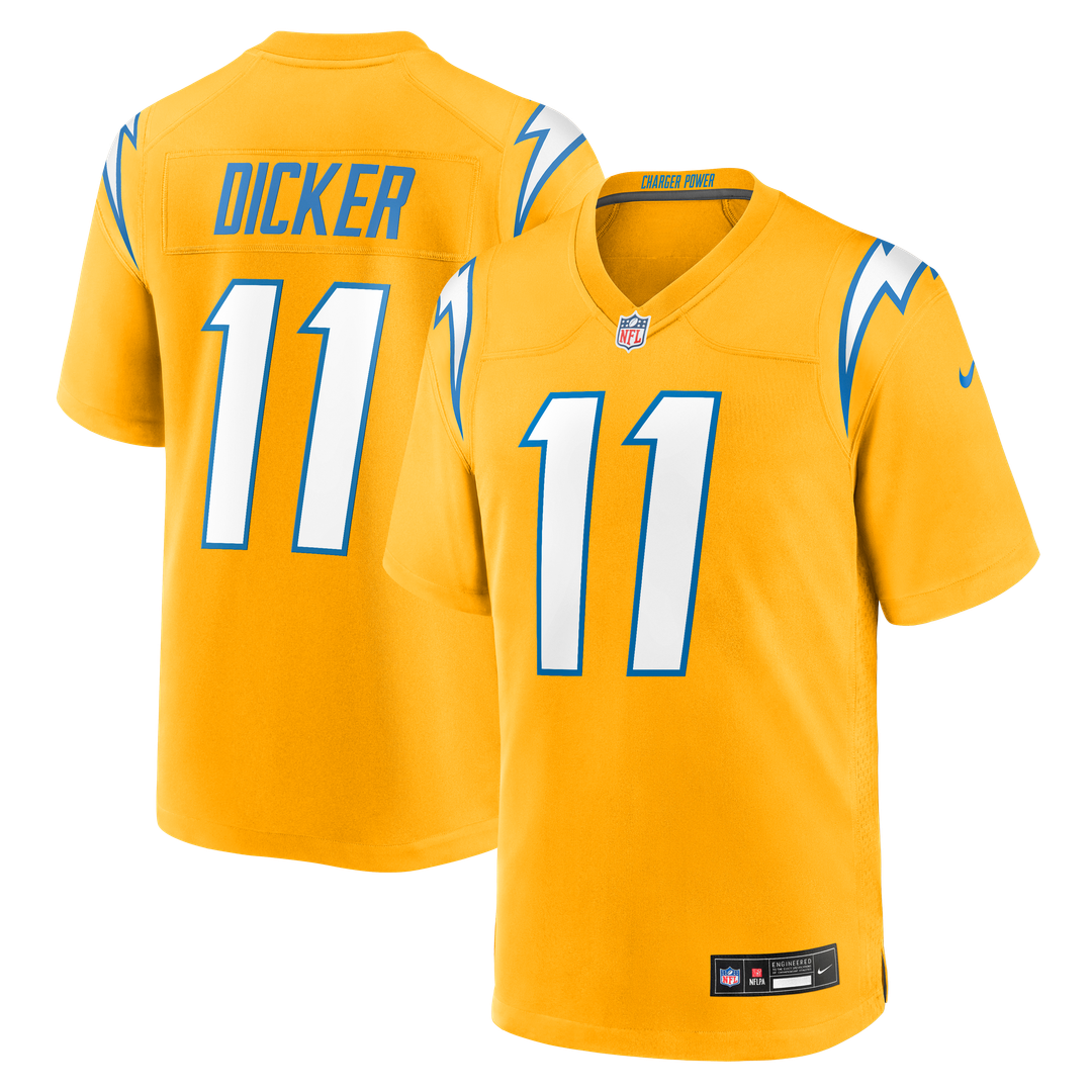Men's Los Angeles Chargers Cameron Dicker Nike  Gold Alternate Game Jersey