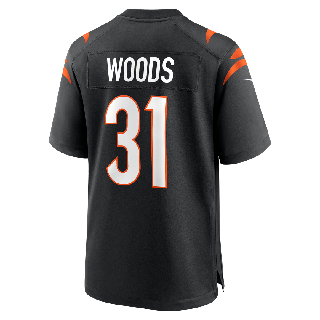 Men's Cincinnati Bengals Ickey Woods Nike Black Retired Player Game Jersey