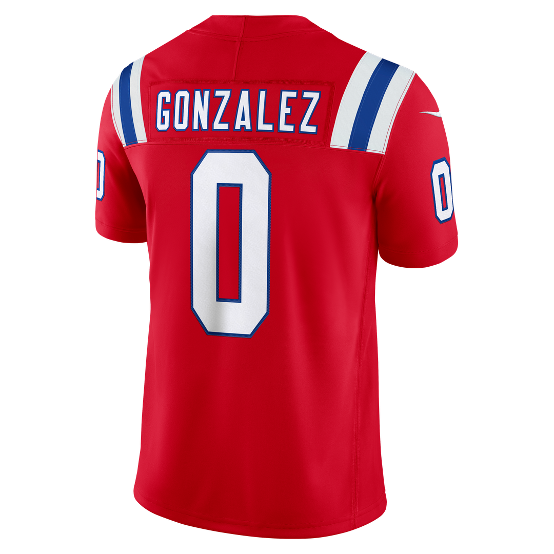 Men's New England Patriots Christian Gonzalez Nike Navy Team Vapor F.U.S.E. Stitched Limited Jersey
