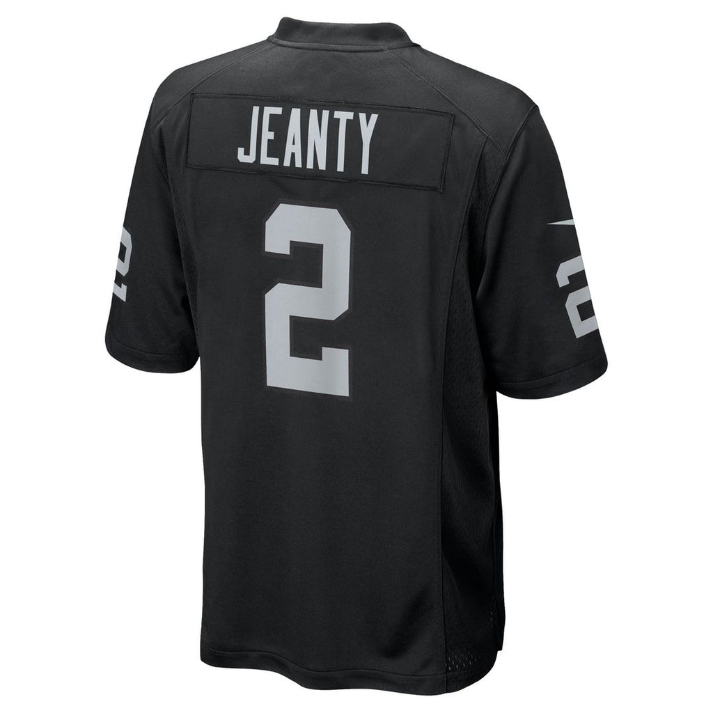 Men's Las Vegas Raiders Ashton Jeanty Nike Black Team Game Jersey