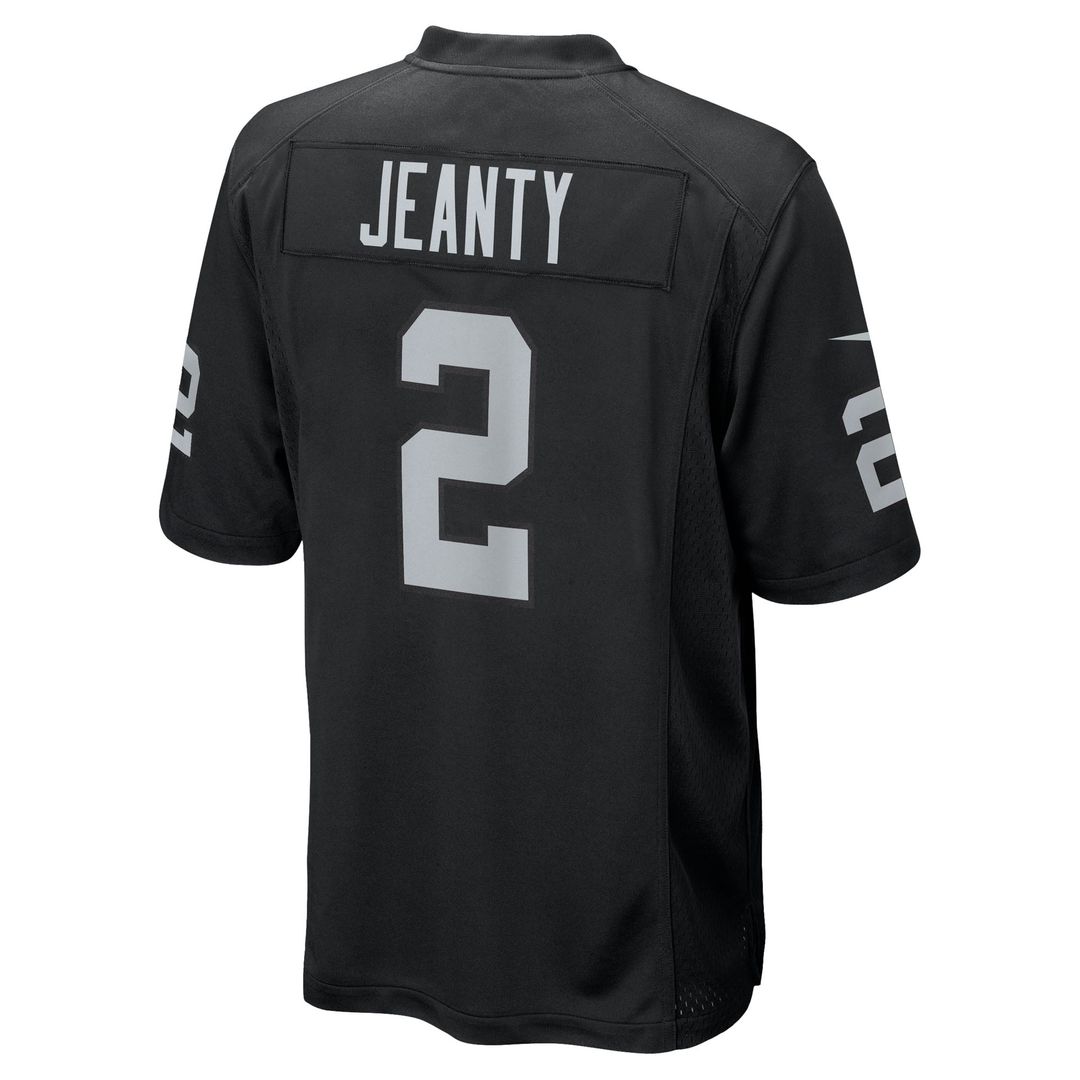 Men's Las Vegas Raiders Ashton Jeanty Nike Black Team Game Jersey