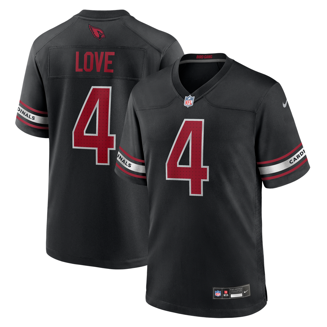 Men's Arizona Cardinals Jeremiyah Love Nike Cardinal Team Game Jersey