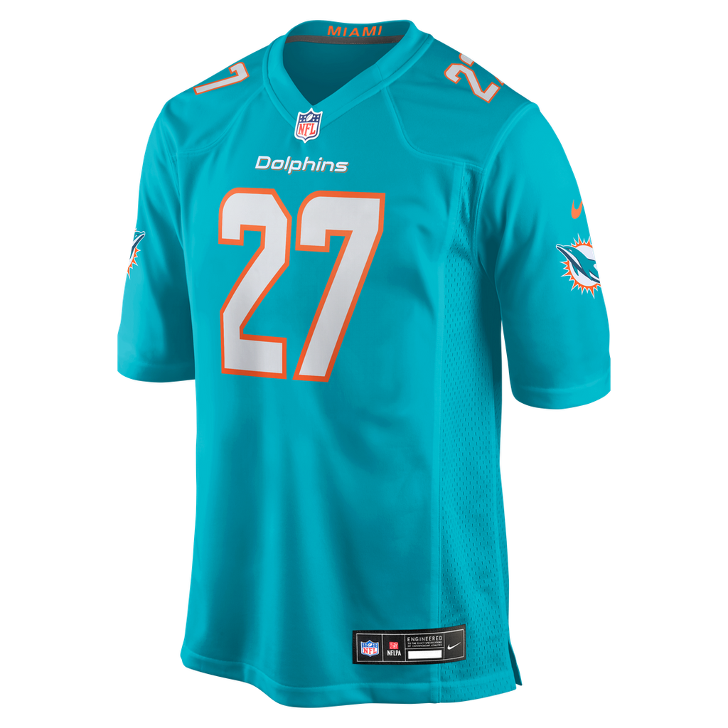 Men's Miami Dolphins Ethan Bonner Nike  Aqua  Game Jersey
