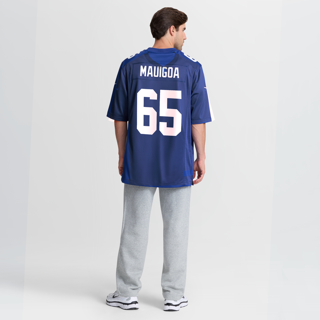 Men's New York Giants Francis Mauigoa Nike Royal Team Game Jersey