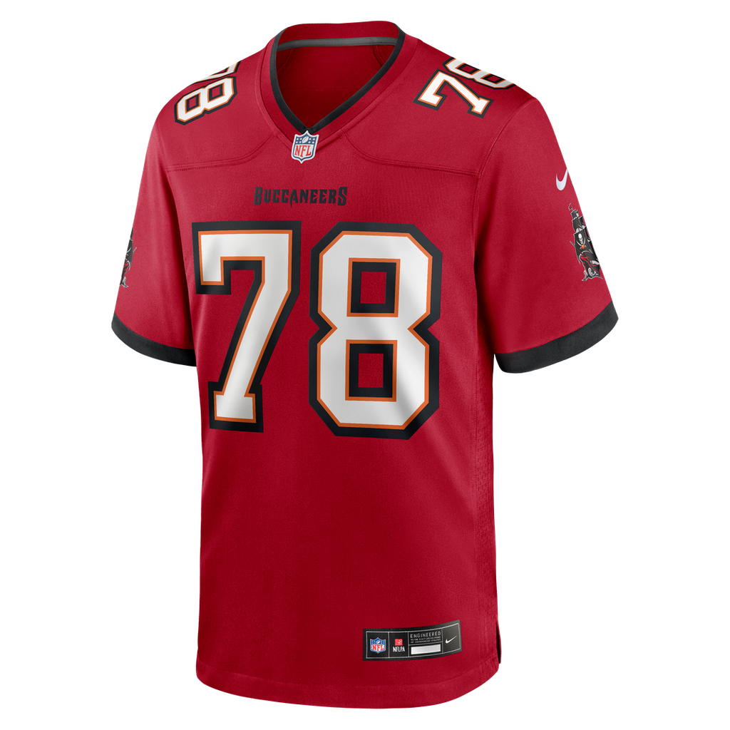 Men's Tampa Bay Buccaneers Tristan Wirfs Nike Red Player Game Jersey