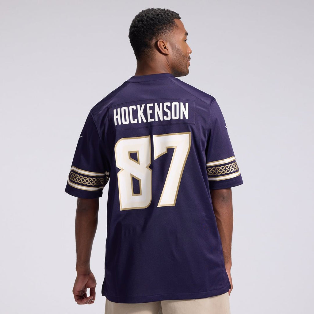 Men's Minnesota Vikings T.J. Hockenson Nike Purple 2026 Rivalries Collection Game Jersey